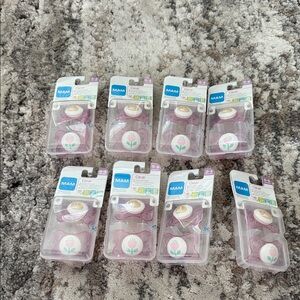 Pink Pacifiers Mam Set of 8